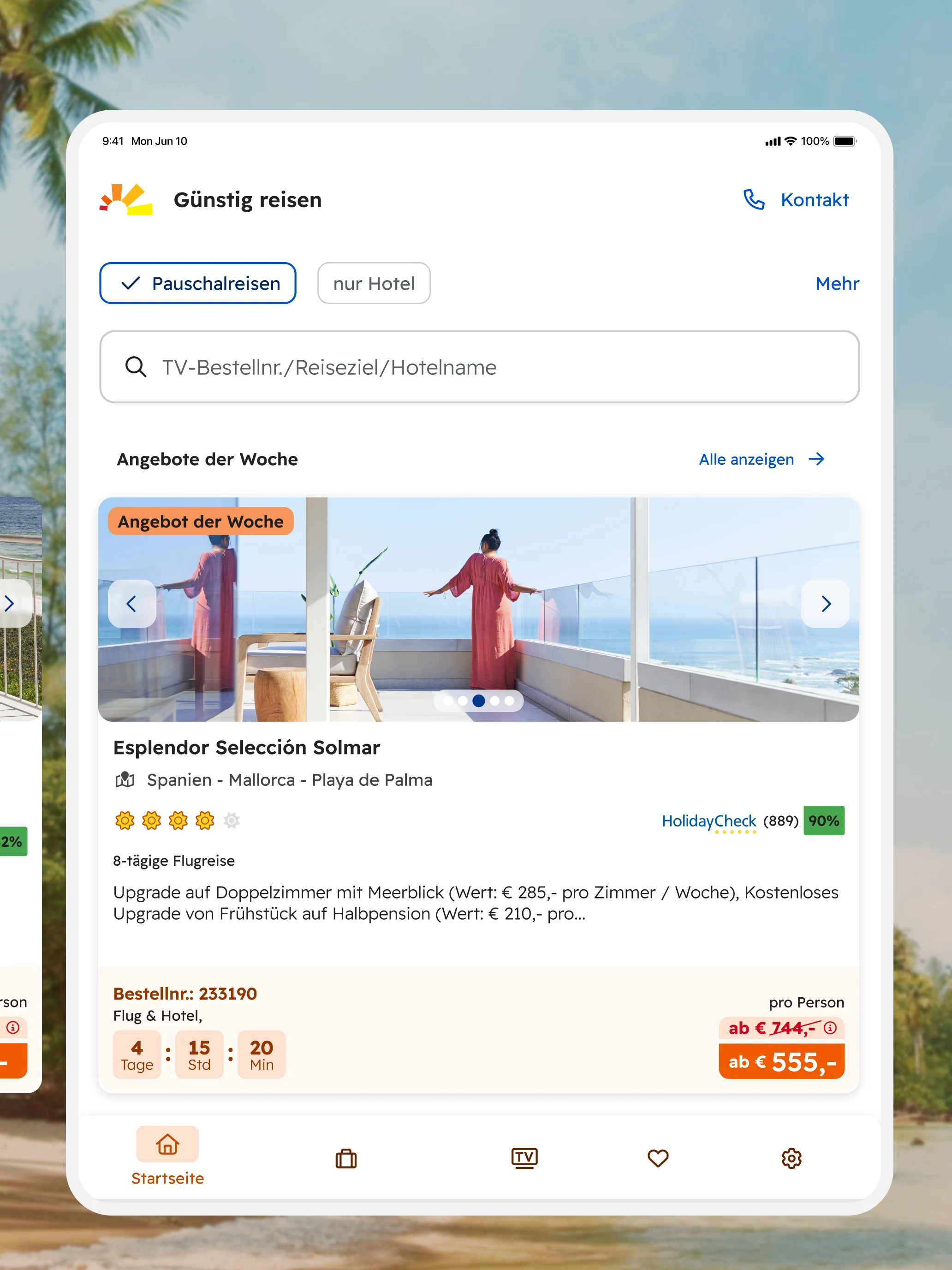 sonnenklar.TV – Günstig Reisen screenshot